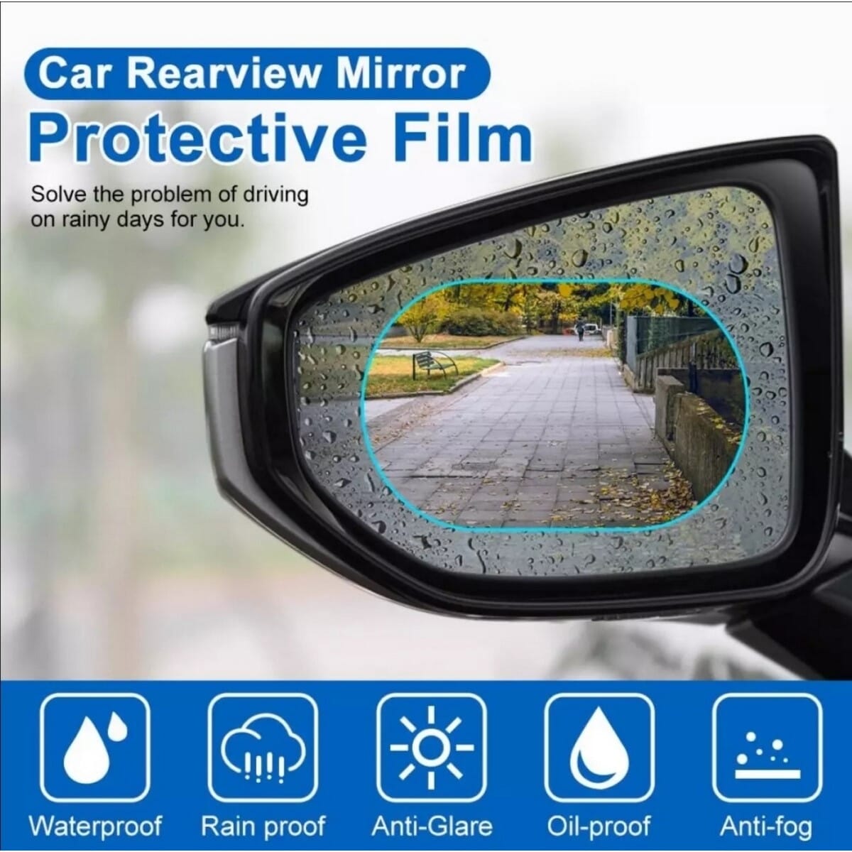 CarHub's Rainproof Mirror Sticker