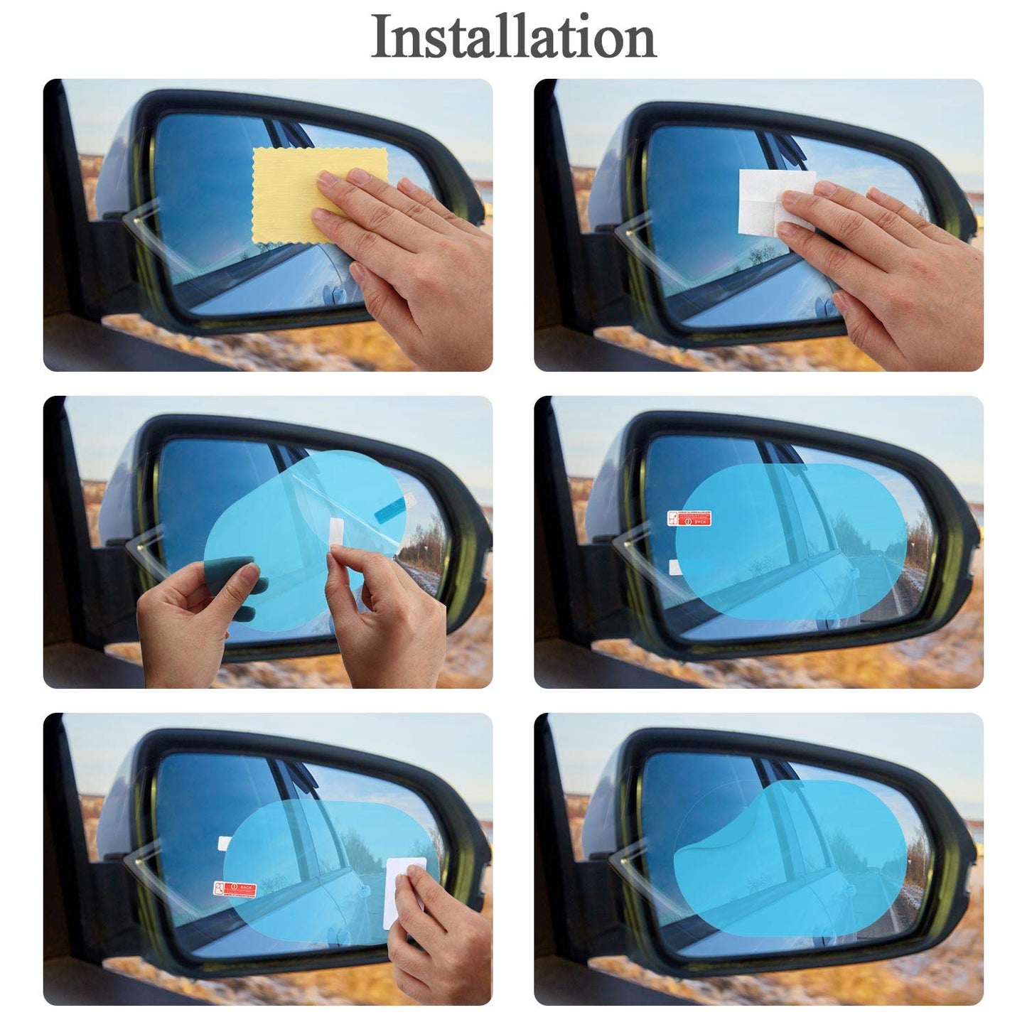 CarHub's Rainproof Mirror Sticker