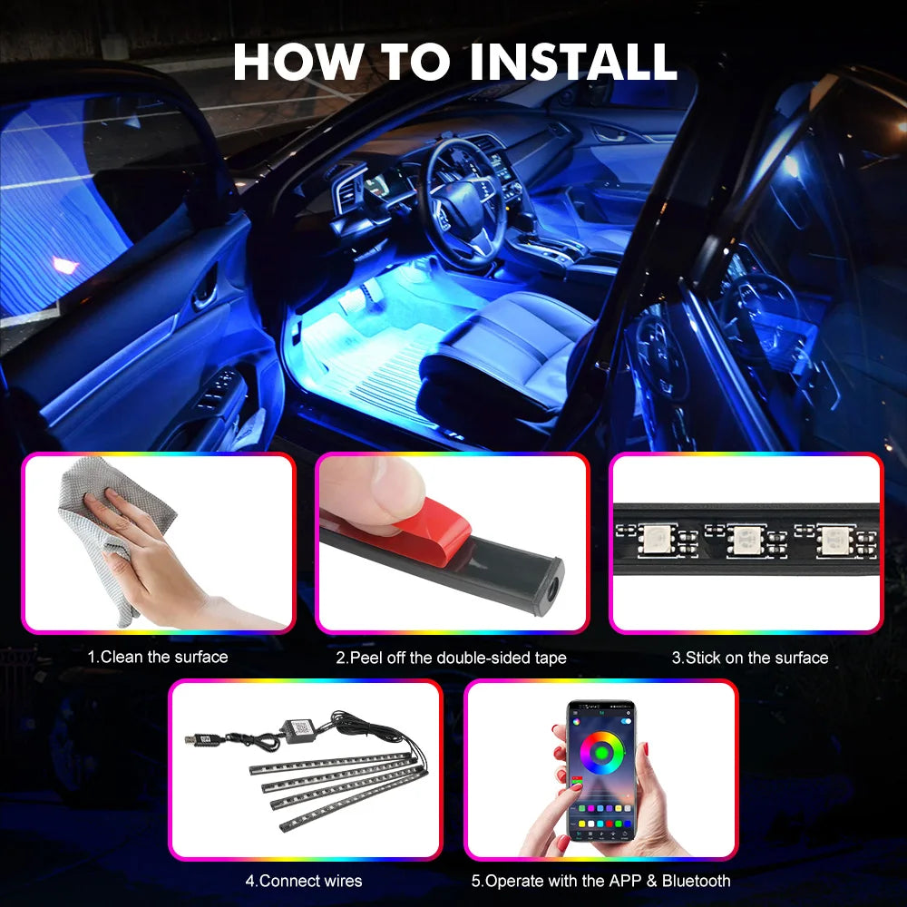 CarHub's LED Strip lights